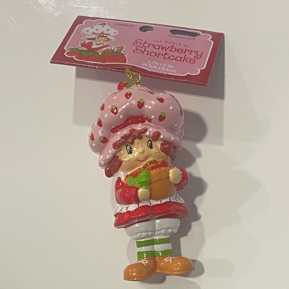 2025 Strawberry Shortcake 3” Christmas Ornament New